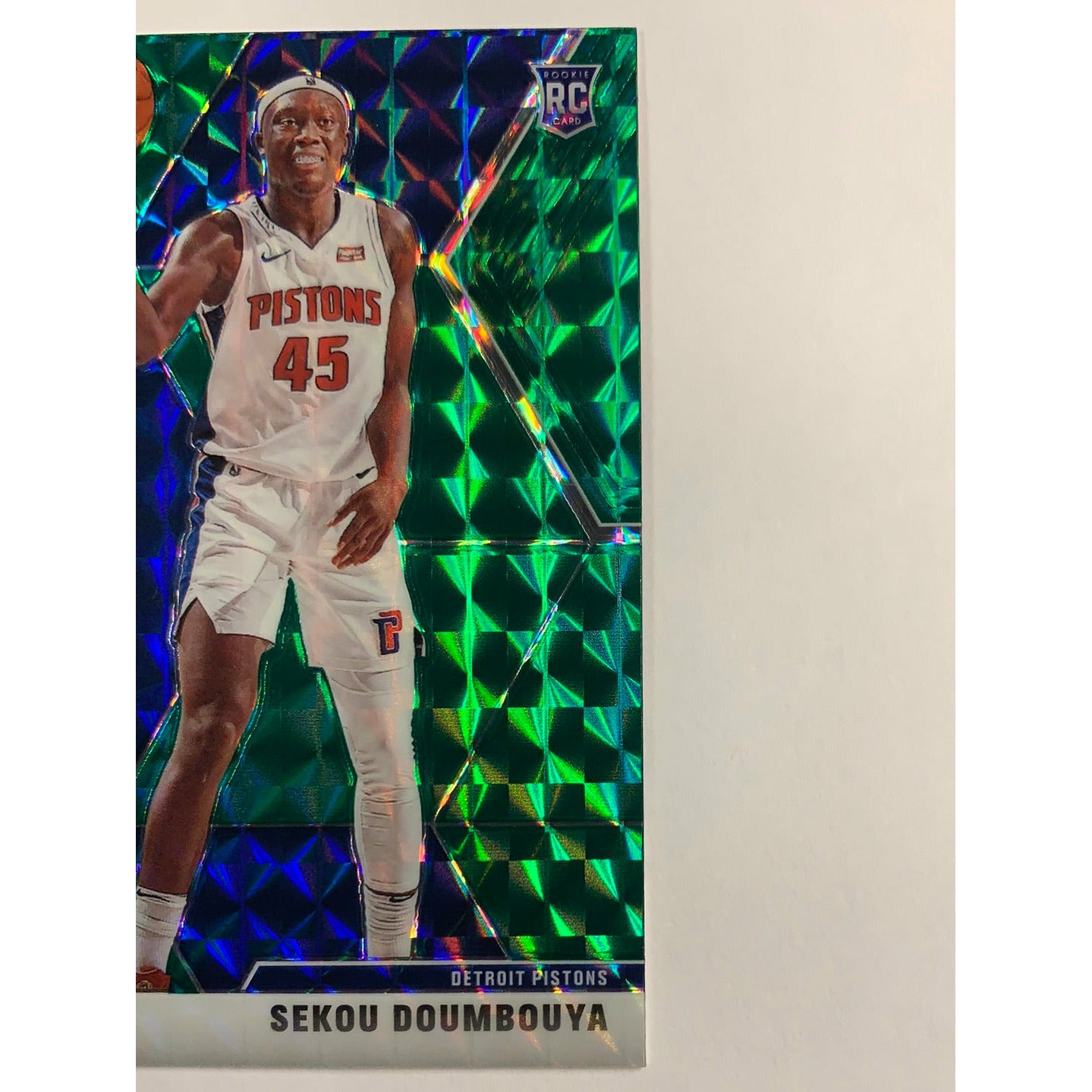 2019-20 Mosaic Sekou Doumbouya Green Mosaic Prizm RC