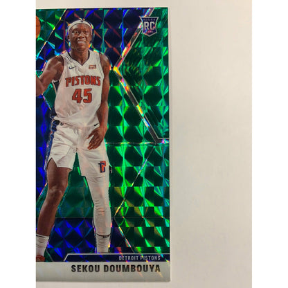2019-20 Mosaic Sekou Doumbouya Green Mosaic Prizm RC