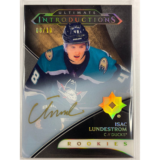 2018-19 Ultimate Collection Isac Lundestrom Ultimate Introductions Auto /10