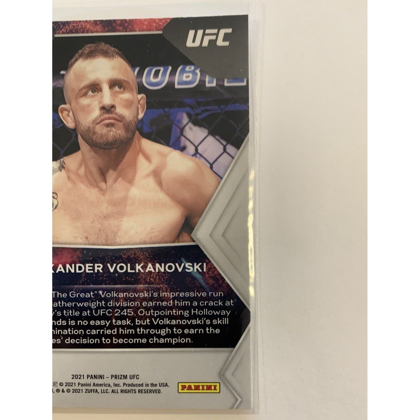  2021 Panini Prizm UFC Alexander Volkanovski Fireworks  Local Legends Cards & Collectibles