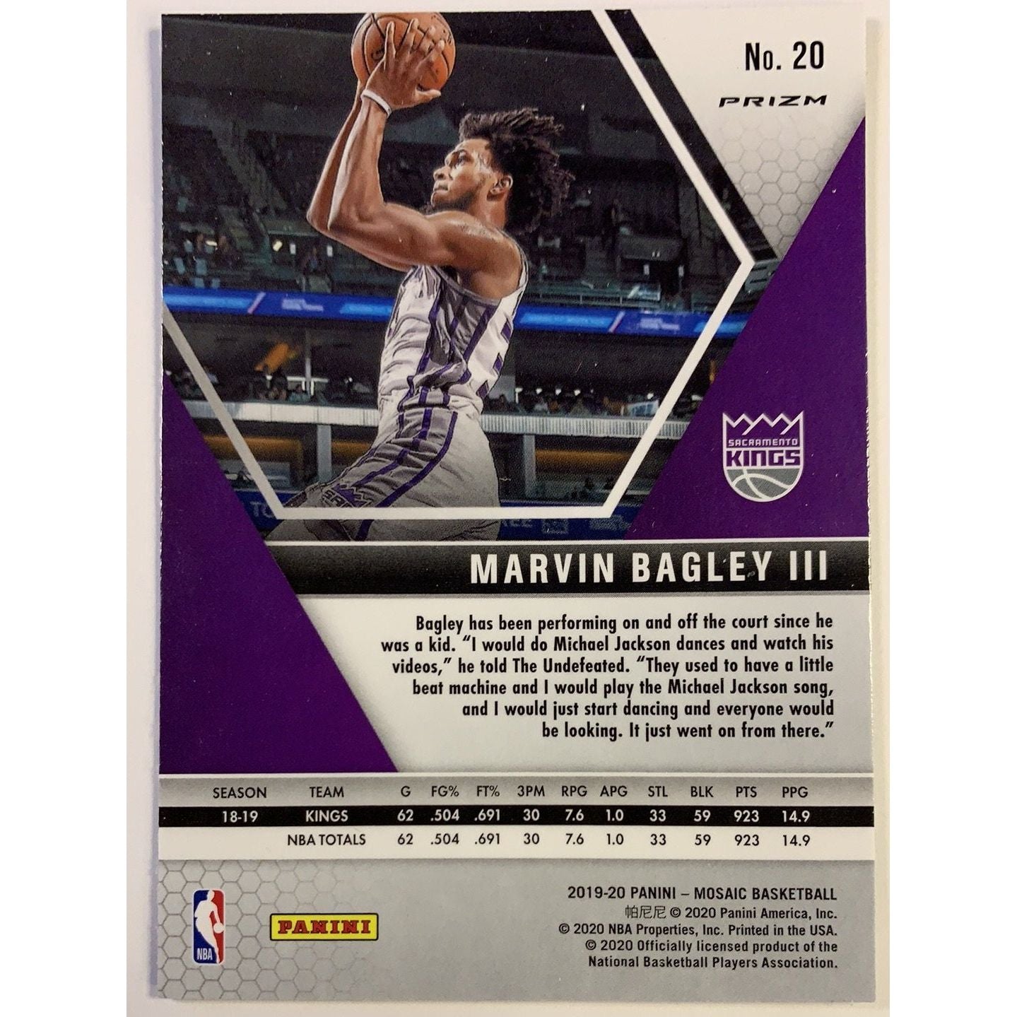  2019-20 Mosaic Marvin Bagley III Green Prizm  Local Legends Cards & Collectibles