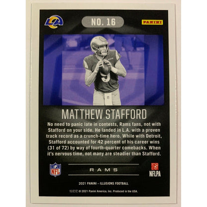 2021 Illusions Matthew Stafford Sunburst Parallel