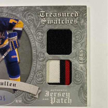 2008-09 Artifacts Joe Mullen Treasured Swatches Authentic Jersey & Patch /35
