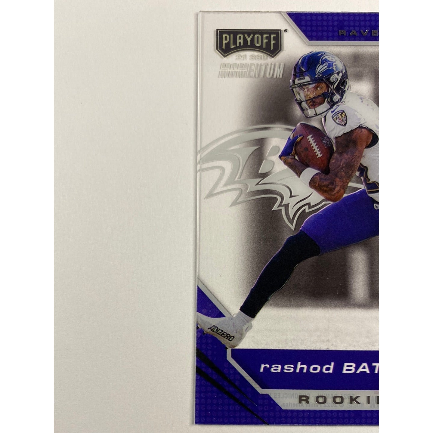 2021 Chronicles Playoff Momentum Rashod Bateman Acetate RC