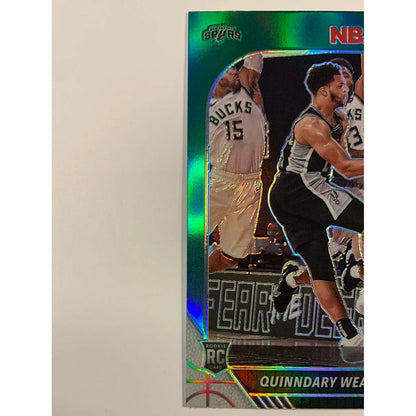 2019-20 Hoops Premium Stock Quinndary Weatherspoon Green Prizm RC