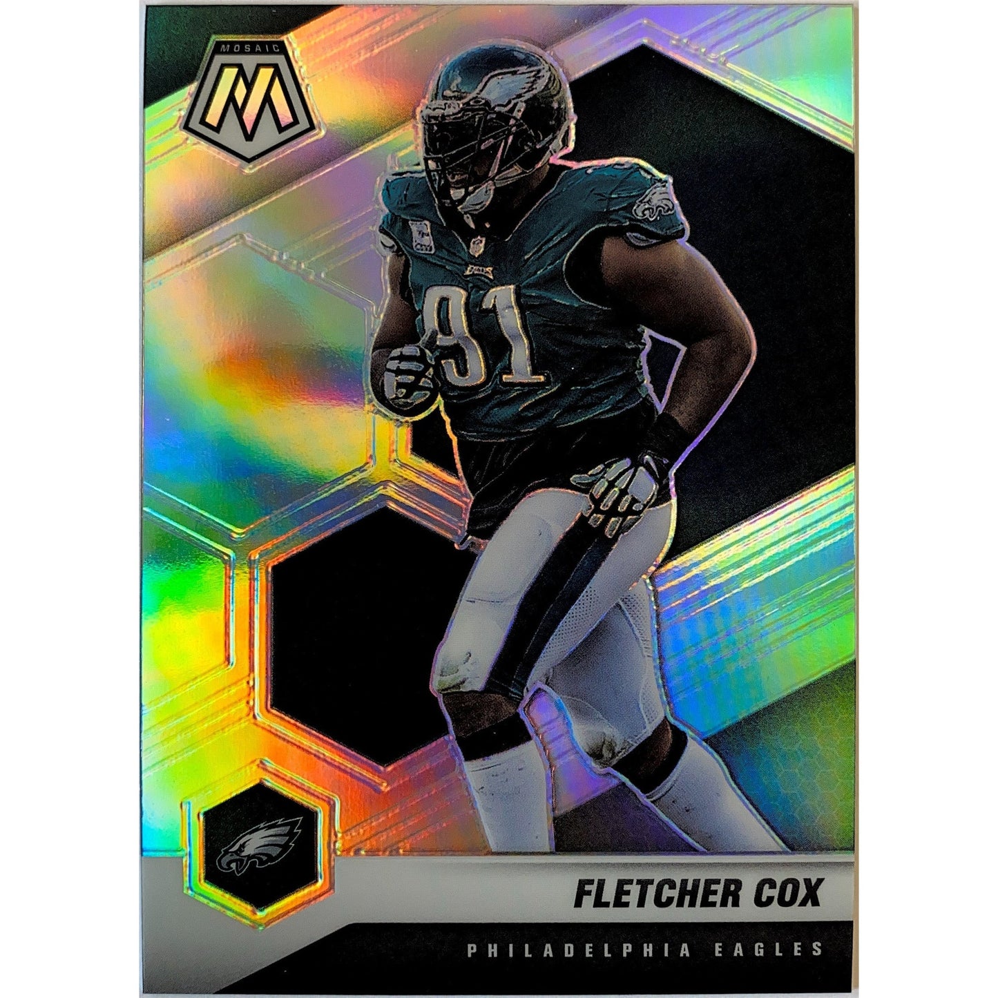 2021 Mosaic Fletcher Cox Silver Holo Prizm