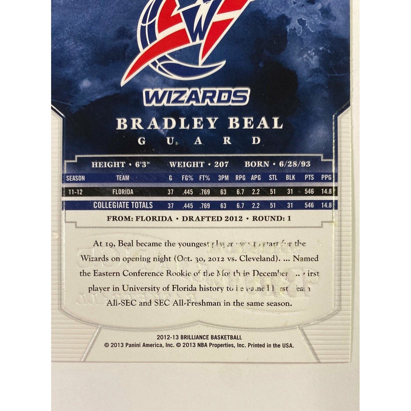 2012-13 Brilliance Bradley Beal RC