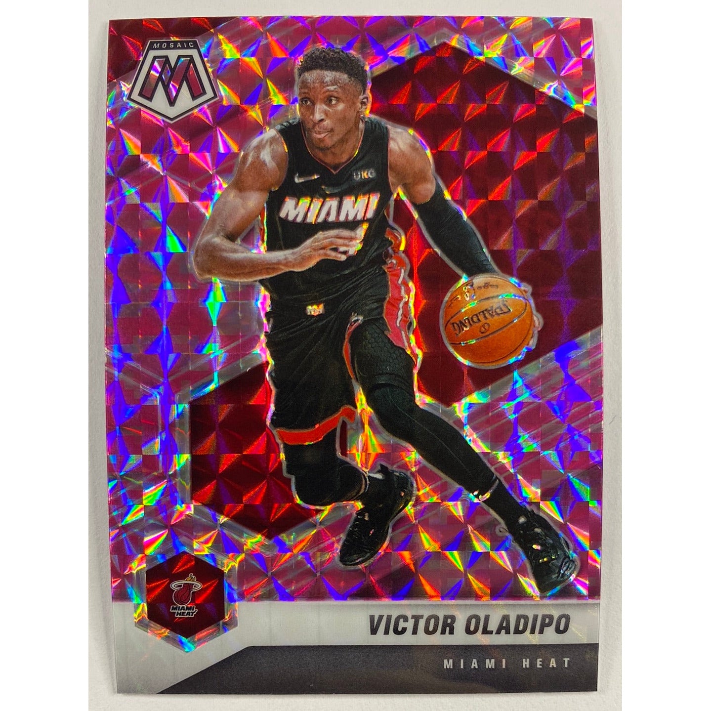 2020-21 Mosaic Victor Oladipo Pink Mosaic Prizm