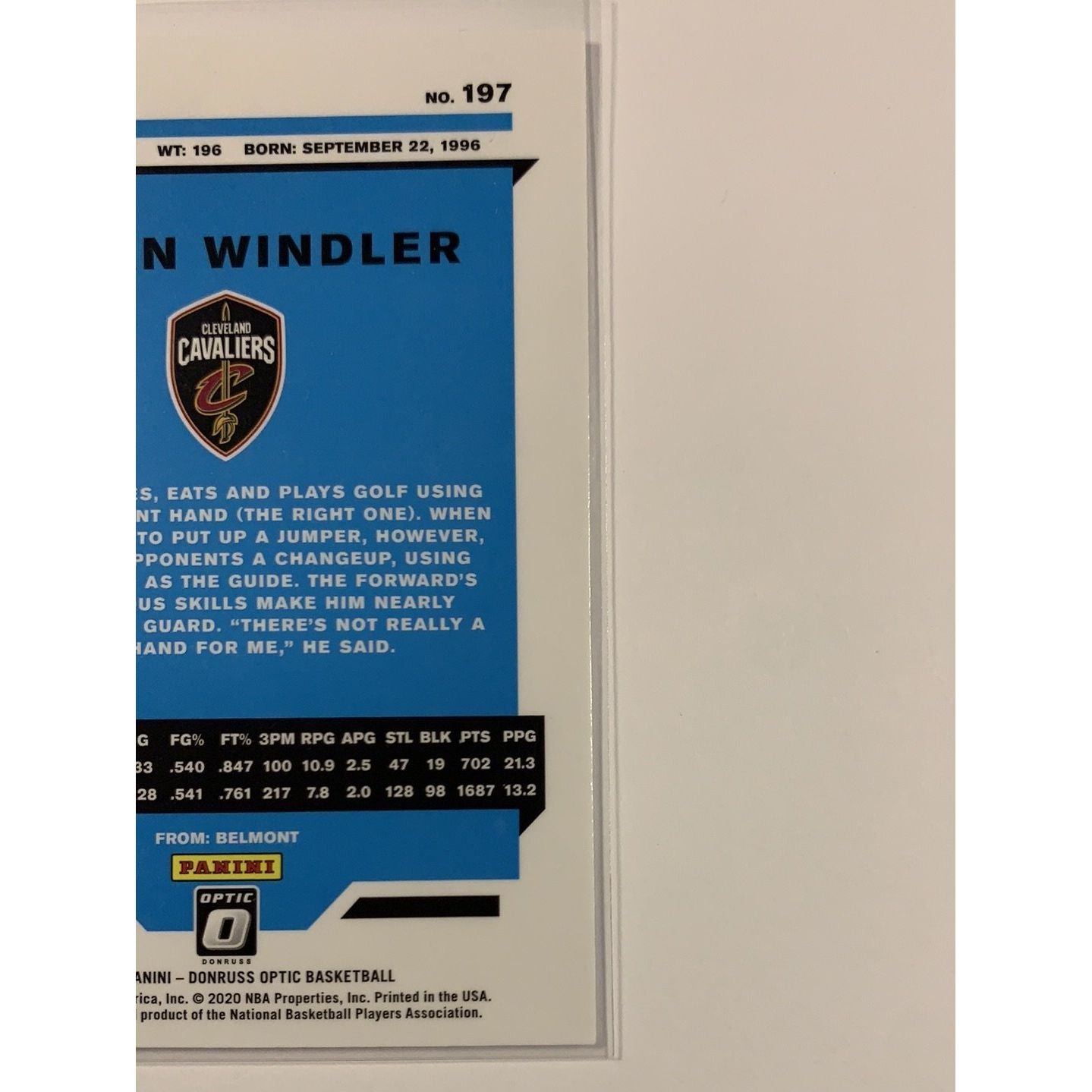  2019-20 Donruss Optic Dylan Windler Rated Rookie  Local Legends Cards & Collectibles