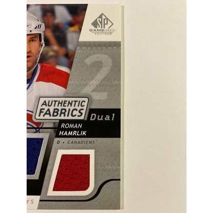  2008-09 SP Game Used Roman Hamrlik Authentic Fabrics  Local Legends Cards & Collectibles