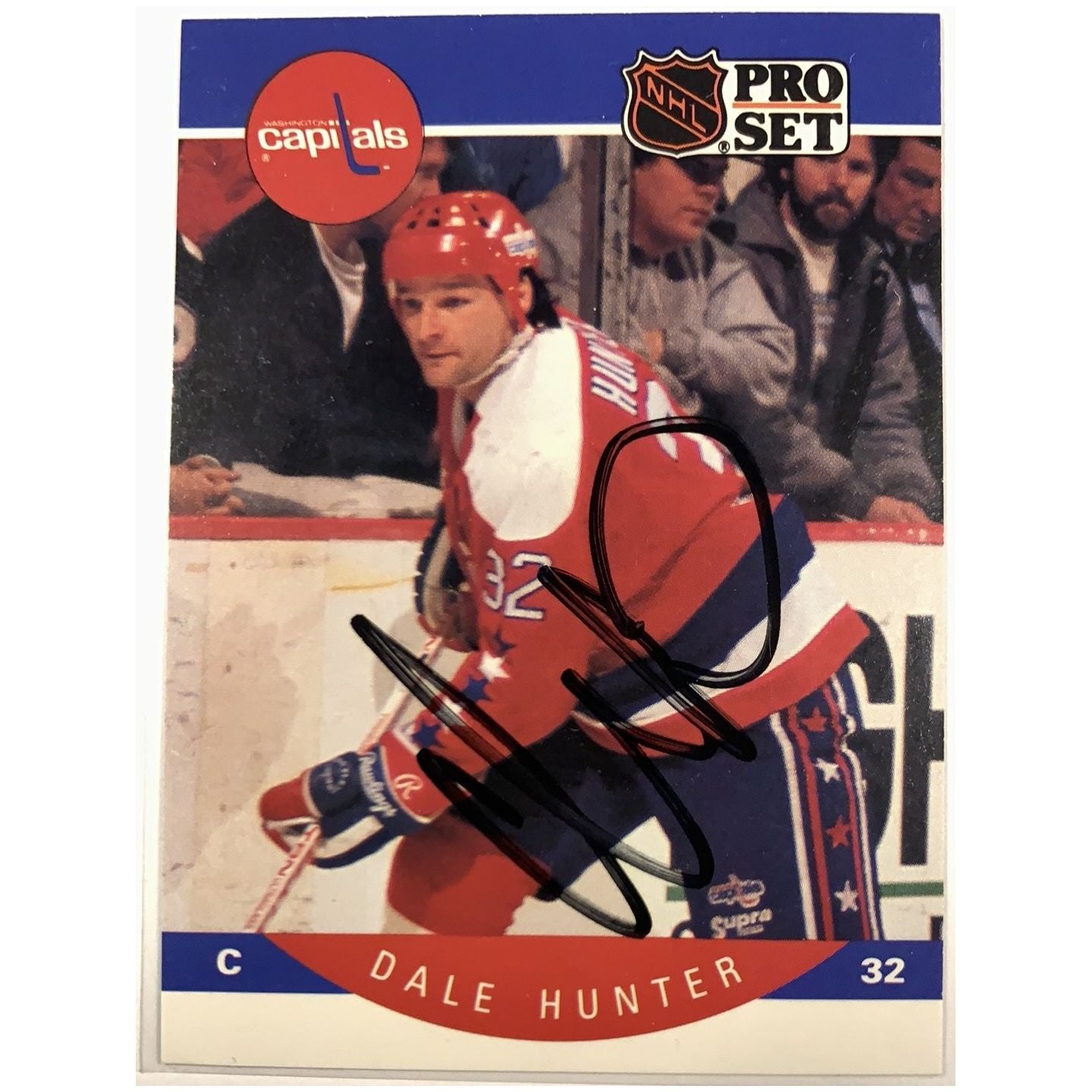 1990 Pro Set Dale Hunter In Person Auto  Local Legends Cards & Collectibles