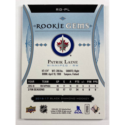 2016-17 Black Diamond Patrik Laine Rookie Gems /399