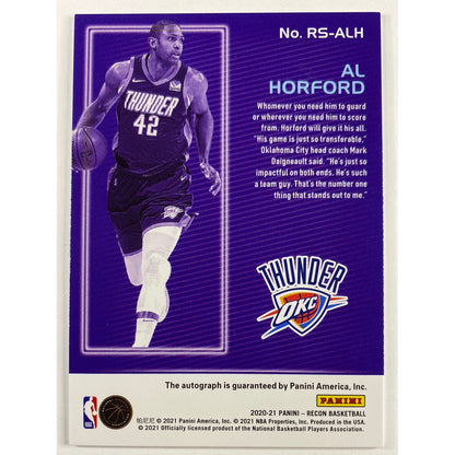 2020-21 Recon Al Horford Recon Signatures