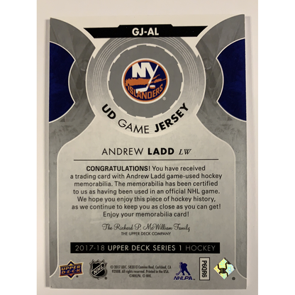 2017-18 Upper Deck Andrew Ladd Game Jersey  Local Legends Cards & Collectibles