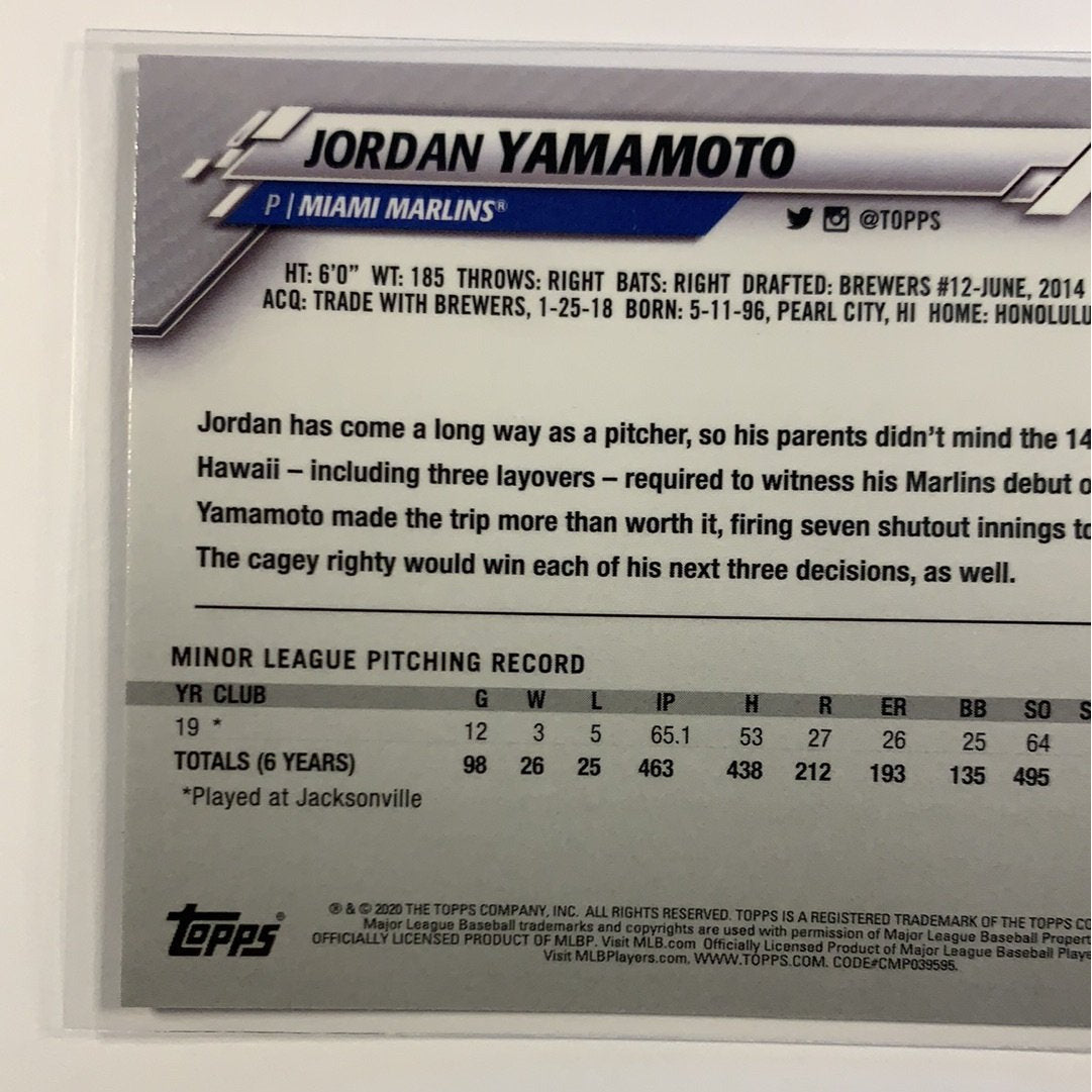  2020 Topps Chrome Jordan Yamamoto RC  Local Legends Cards & Collectibles