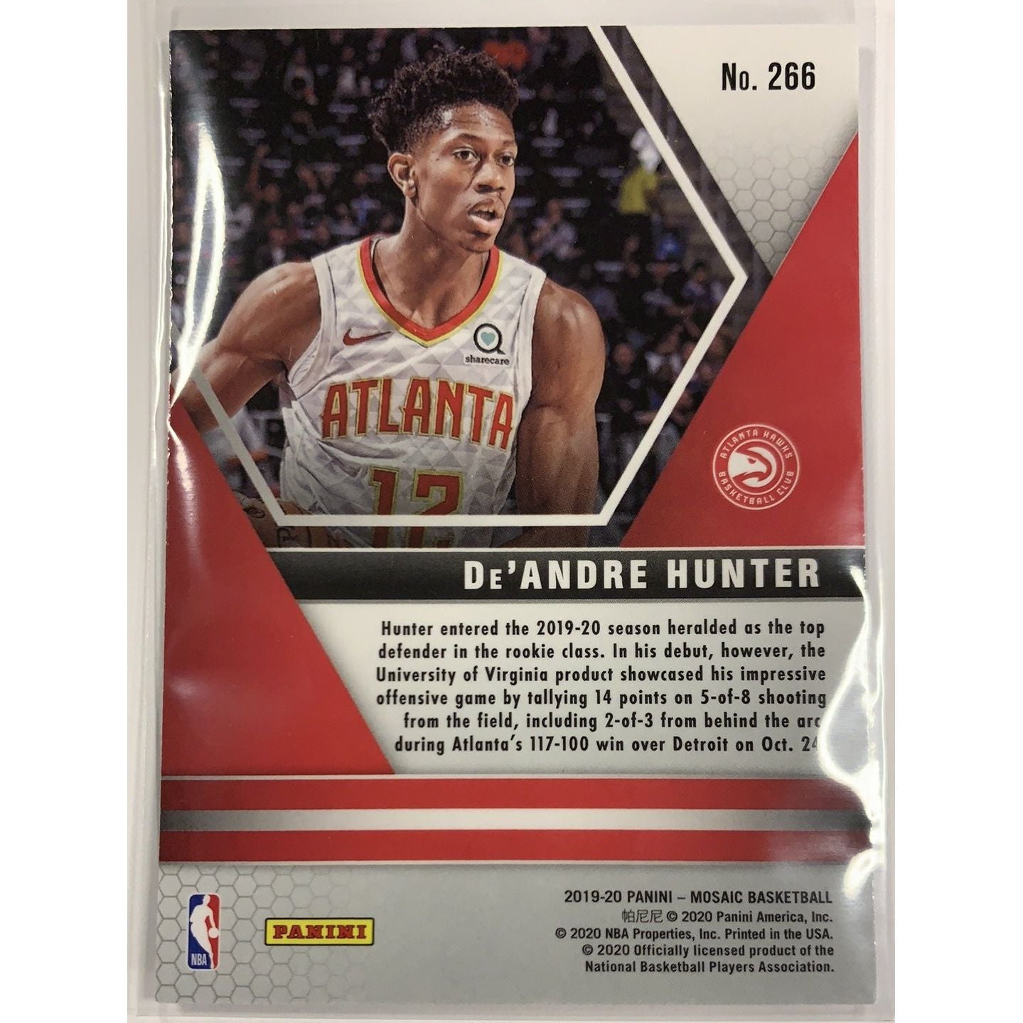  2019-20 Panini Mosaic De’Andre Hunter RC #266  Local Legends Cards & Collectibles