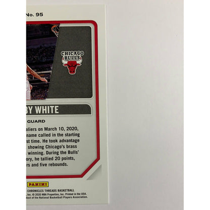 2019-20 Threads Coby White Green Parallel RC