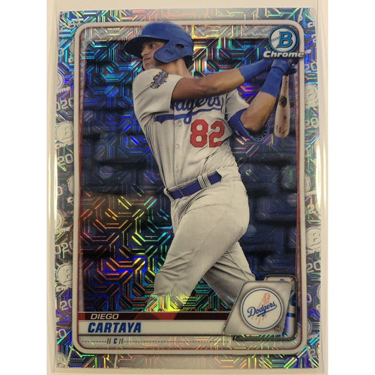  2020 Bowman Chrome Diego Cartaya Mojo Refractor  Local Legends Cards & Collectibles