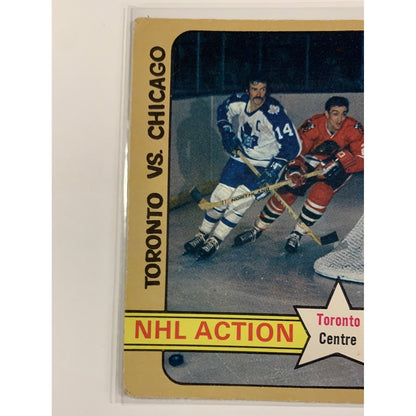  1972-73 O-Pee-Chee NHL Action Toronto Centre Dave Keon  Local Legends Cards & Collectibles