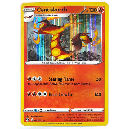 Champions Path Centiskorch Rare Holo 010/073