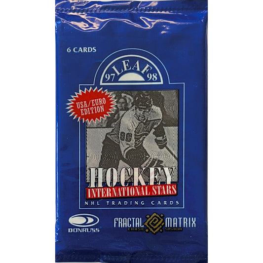 1997-98 Leaf International Stars NHL Hockey Hobby Pack