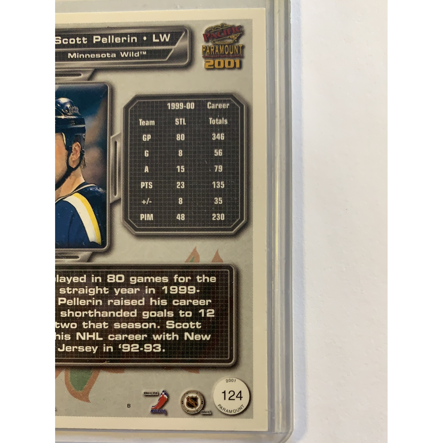  2000-01 Pacific Paramount Scott Pellerin Gold Holo /74  Local Legends Cards & Collectibles