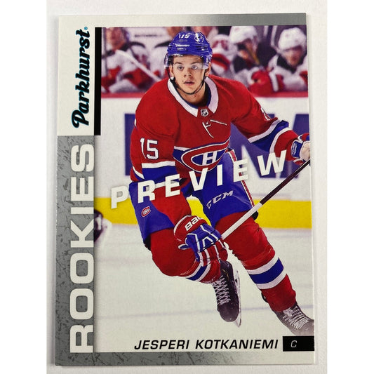 2018-19 Parkhurst Jesperi Kotkaniemi Rookies Preview