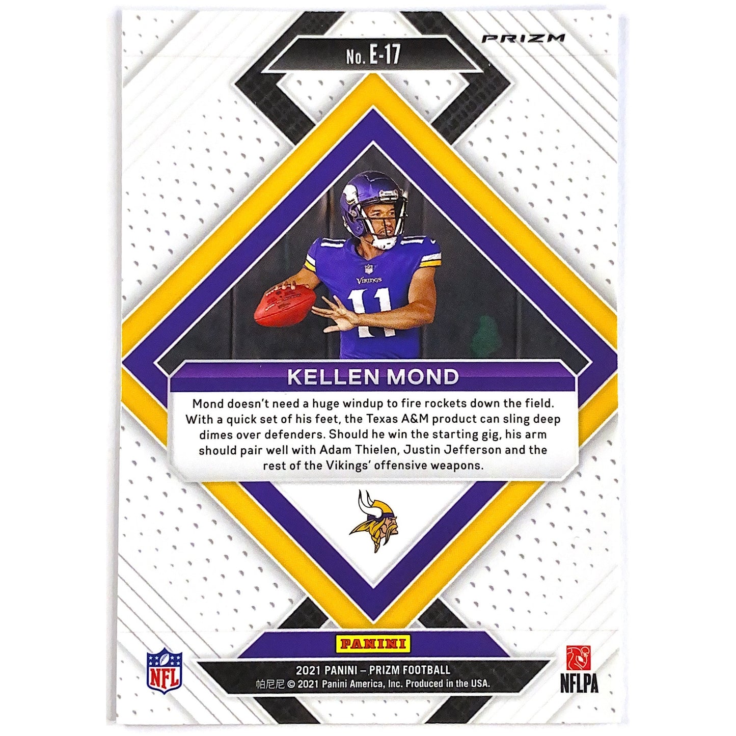 2021 Panini Prizm Kellen Mond Emergent Disco Prizm RC