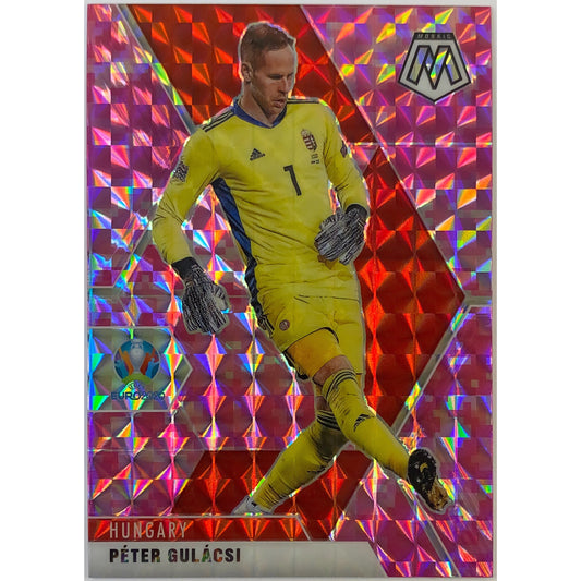 2020-21 Mosaic Peter Gulacsi Pink Camo Prizm