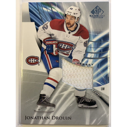  2020-21 SP Game Used Editions Jonathan Drouin Jersey Patch  Local Legends Cards & Collectibles