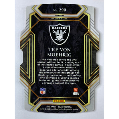 2021 Select Tre’von Moehrig Gold Black Die-Cut RC