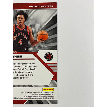 2021-22 Chronicles XR Scottie Barnes RC