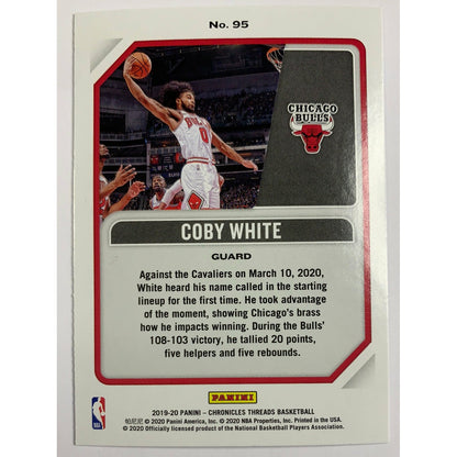 2019-20 Threads Coby White RC