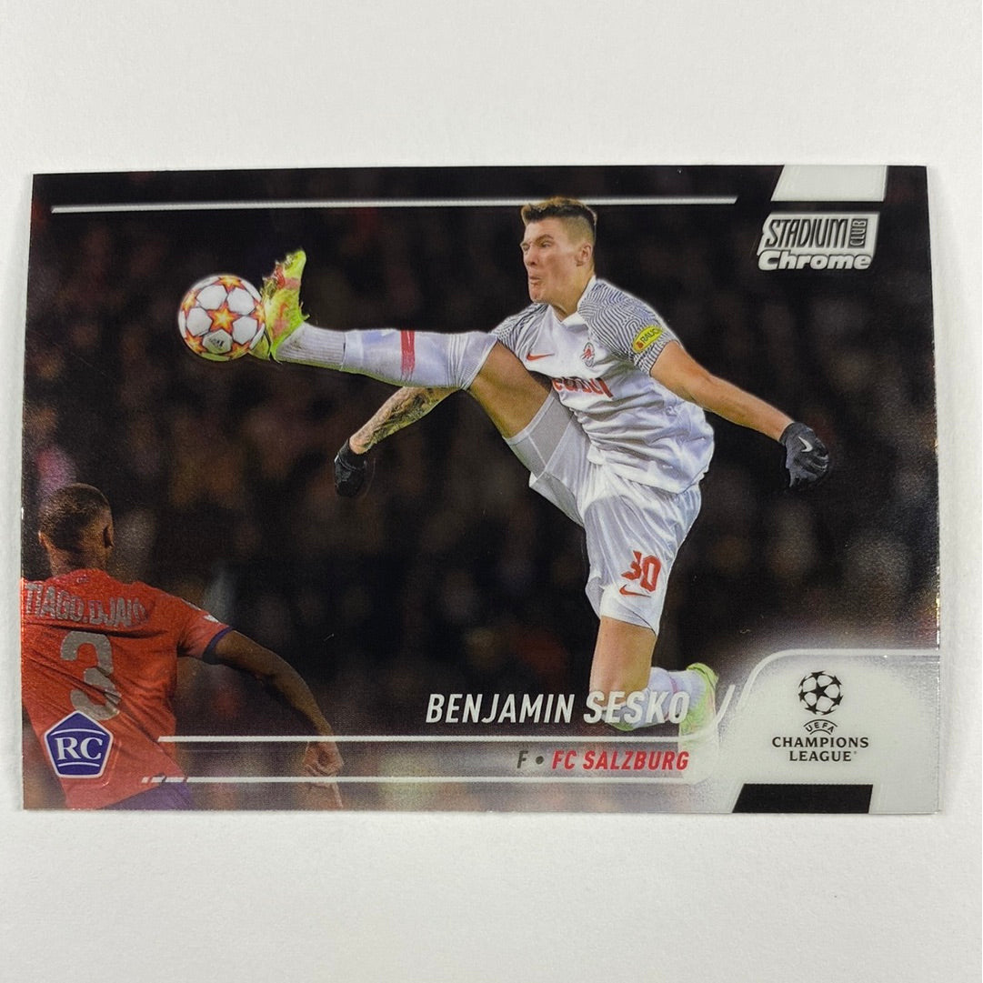 2022 Stadium Club Chrome Benjamin Sesko RC | Local Legends Cards & Collectibles