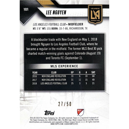 2019 Topps MLS Lee Nguyen /50