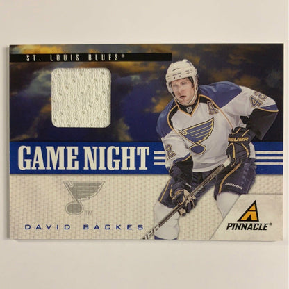 2010-11 Pinnacle David Backes Game Night