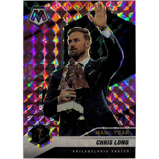 2021 Mosaic Chris Long Man of the Year Pink Mosaic Prizm