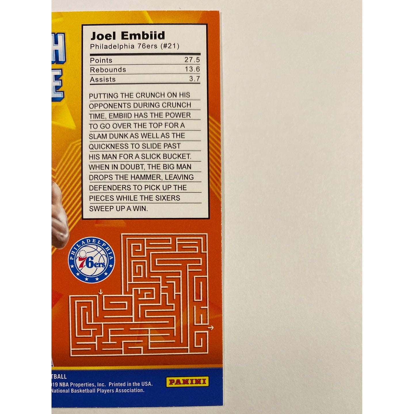  2019-20 Donruss Joel Embid Crunch Time  Local Legends Cards & Collectibles