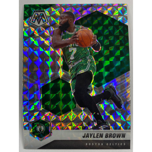 2020-21 Mosaic Jaylen Brown Silver Mosaic Prizm