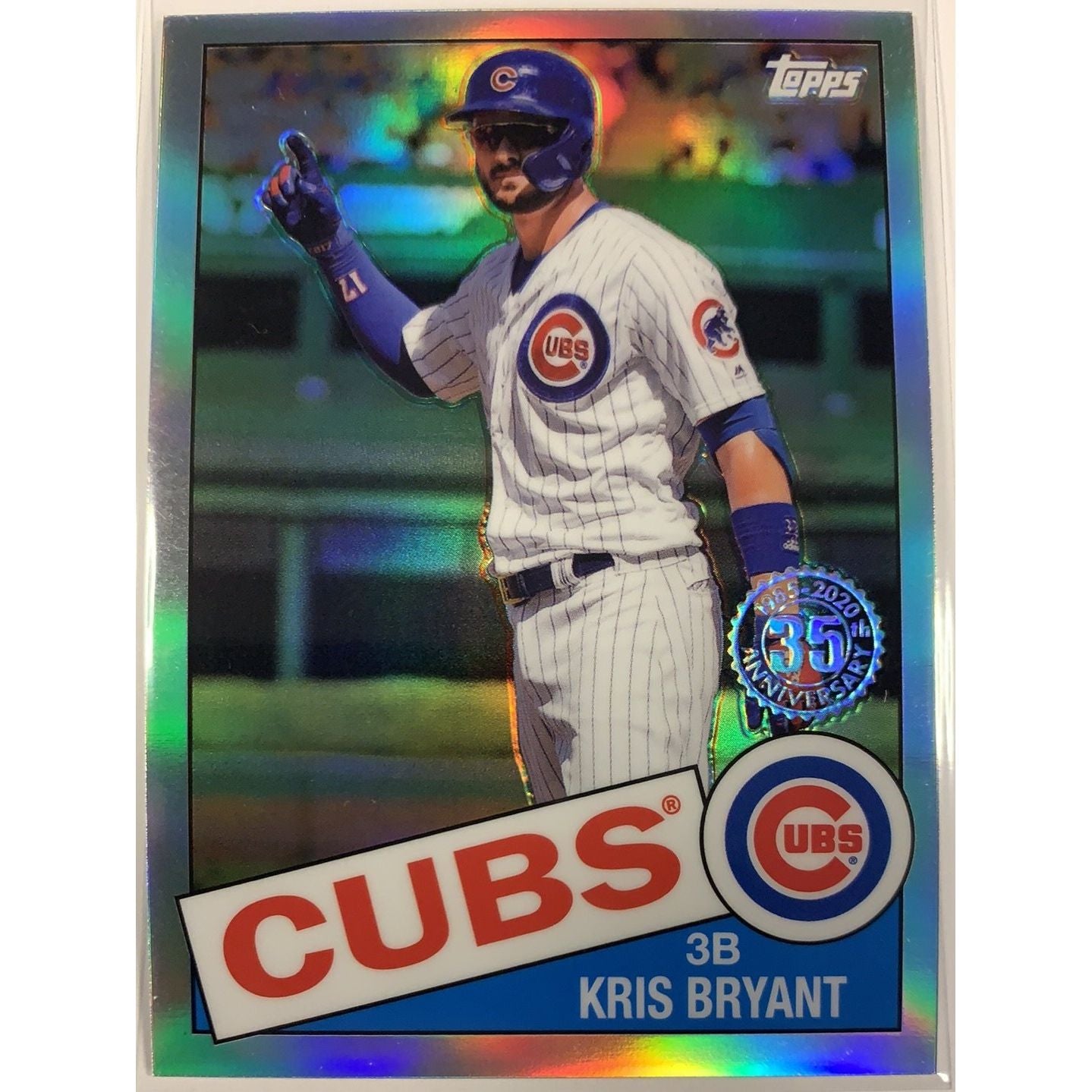  2020 Topps 35th Anniversary Kris Bryant Chrome Refractor  Local Legends Cards & Collectibles