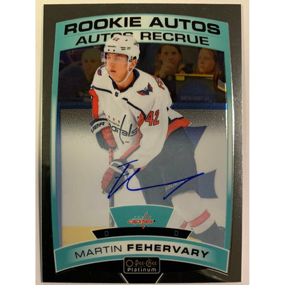  2019-20 O-Pee-Chee Platinum Martin Fehervary Rookie Autos  Local Legends Cards & Collectibles