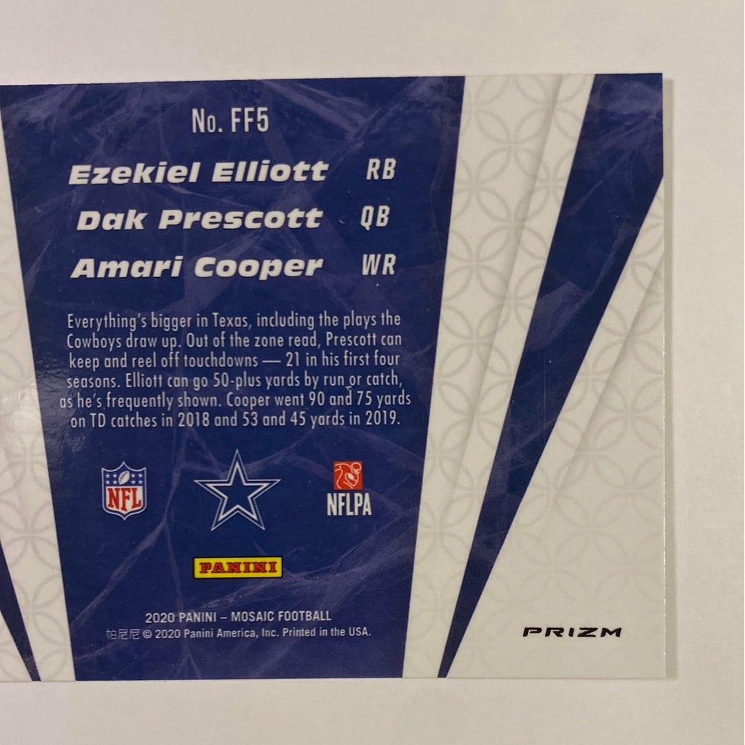 2020 Mosaic Prescott / Cooper / Elliott Flea Flicker Green & Blue Prizm