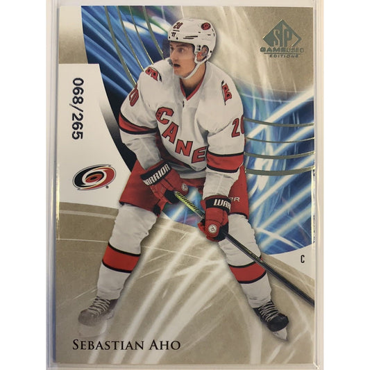  2020-21 SP Game Used Sebastian Aho /265  Local Legends Cards & Collectibles