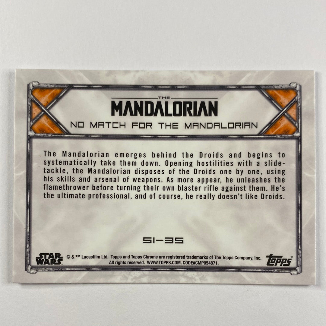 Topps Chrome The Mandalorian No Match For the Mandalorian Refractor | Local Legends Cards & Collectibles