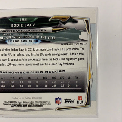  2014 Topps Eddie Lacy Rookie of the Year  Local Legends Cards & Collectibles