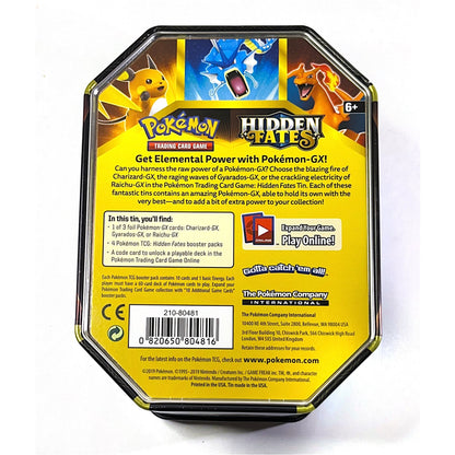 Pokemon Hidden Fates Gyarados GX Collectors Tin - EMPTY