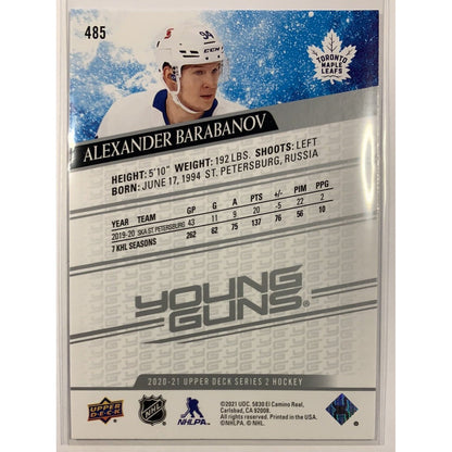  2020-21 Upper Deck Series 2 Alexander Barbanov Young Guns  Local Legends Cards & Collectibles