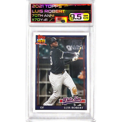 2021 Topps Luis Robert 70th Anniversary ECG 9.5