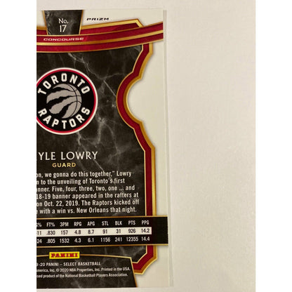 2019-20 Mosaic Kyle Lowry Concourse Level Red Wave Prizm