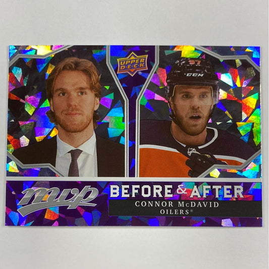 2021-22 MVP Connor McDavid Before & After Cracked Ice Holo